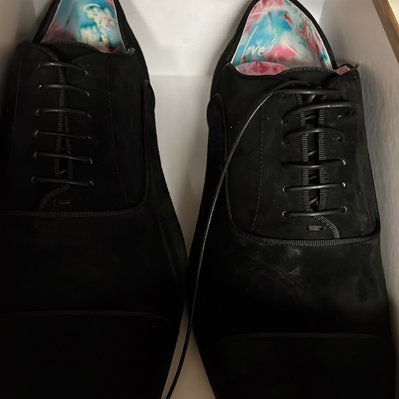 *Brand New* Louboutin - GREGGY CHICK FLAT - Black Velour - Picture 3 of 3